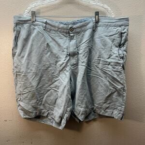 Tommy Bahama Linen Shorts Mens Size 42 Waist Gray Chino Golf Casual Silk Linen‎